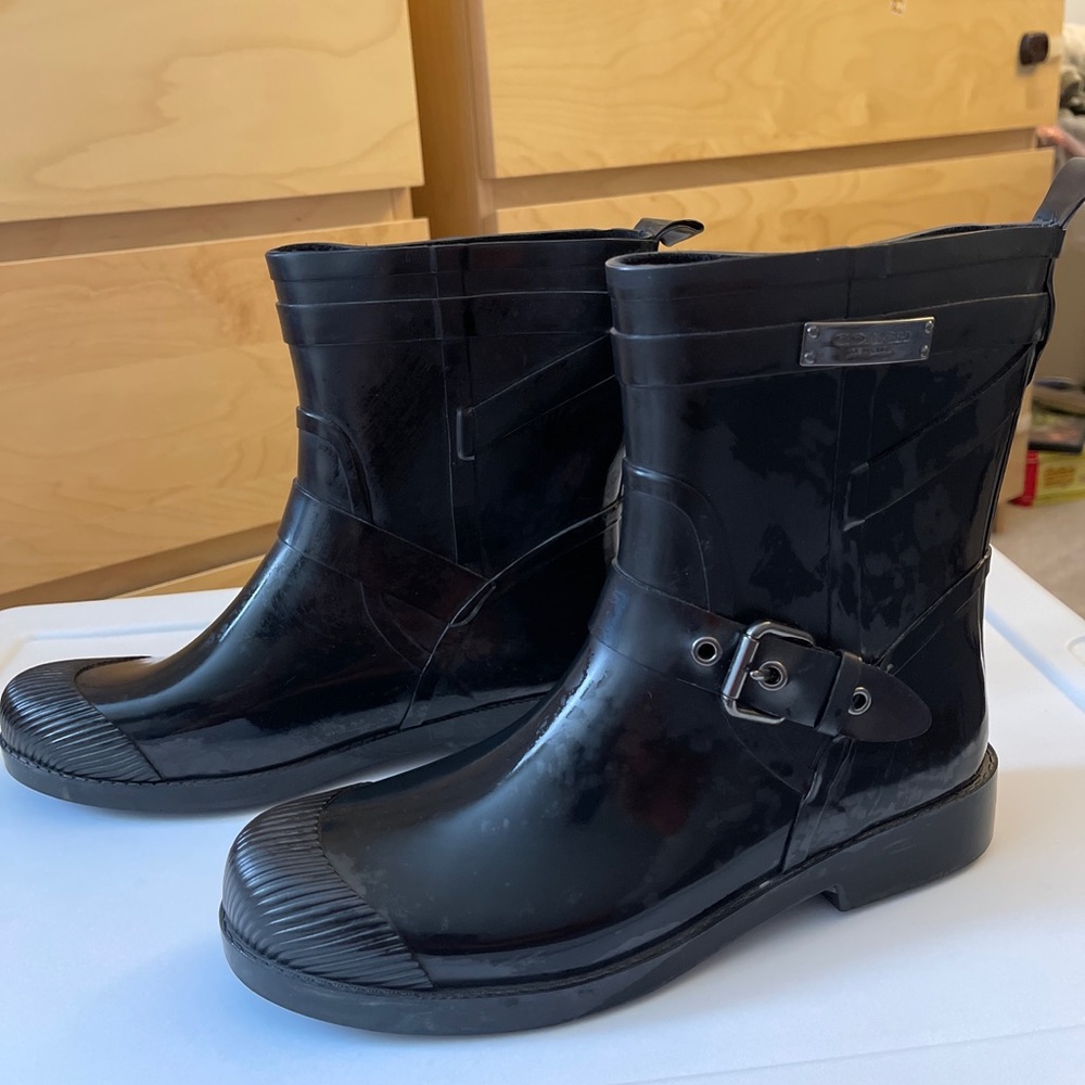 Coach rain boots